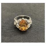 Ornate sterling silver ring