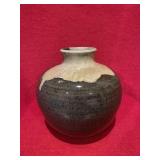 Stamped glazed pottery