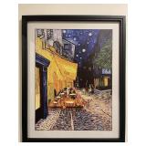 Van Gogh Cafe Terrace At Night textured print
