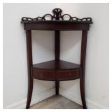 Vintage mahogany corner shelf