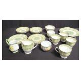 Group of Royal Albert bone china tea cups, cream