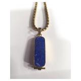 14k gold chain and Egyptian pendant