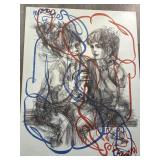 Jean Negulesco double sided serigraph