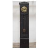 Antique arts & crafts brass & oak grandfathers