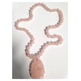 Rose quartz necklace