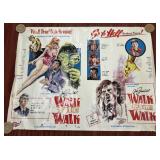Vintage 1970 Walk The Walk poster