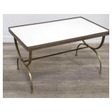 Vintage Maison Jansen-style brass & glass