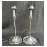 Pair of Robert Jarvie art nouveau candlesticks