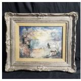 Signed watercolor on paper