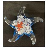 Art glass starfish paperweight
