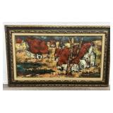 Signed, framed oil on canvas, signed on verso