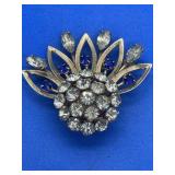 Vintage sterling pendant brooch