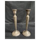 Vintage weighted sterling candle sticks