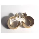 Pair of 14kt gold clip on earrings