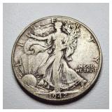 1942 Walking Liberty U.S. half dollar coin