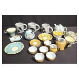 Box of ceramics, mugs, saucers, etc. Box lot