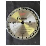 Milwaukee Framing 6 1/2" saw blade