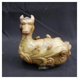 Vintage jadeite carved animal sculpture