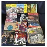 Group of vintage 45 vinyl records