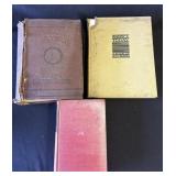 3 Antique books