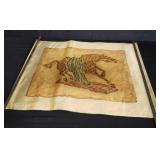 Hand painted signed picture on silk w/ COA