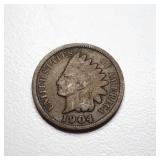 1904 Indian head penny U.S. cent coin