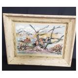 Watercolor on rag cloth