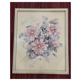 Vintage framed signed Michel print