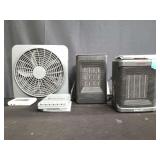 Box of fans and heaters