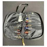 Group of pens in a pouch