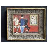 Pencil signed, framed oil on board