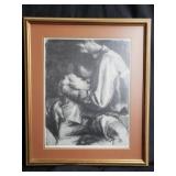 Pencil signed and numbered print "Father and Son"