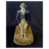 Antique cast iron soldier doorstop