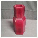 Peking glass vase in the style of Robert Kuo