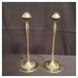 Pair of Robert Jarvie art nouveau candlesticks