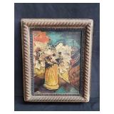 Signed oil on board in ornate frame