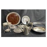 Box of silver plated miscellaneous