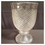 Vintage diamond glass urn