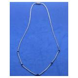 Vintage sterling blue lapis necklace