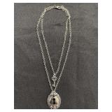 Lock and key necklace