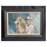 Signed, framed oil on canvas