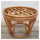 Vintage bent wood ottoman