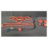Group of cinnabar jewlery