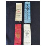 4 Antique 1886 St Louis silk Knights Templar