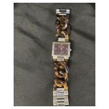 Michael Kors faux tortoise shell watch