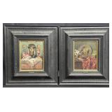 Pair of signed Ernst Czernotzky, oil on board