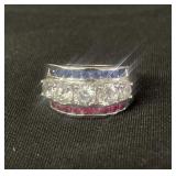 Vintage sterling cz ring