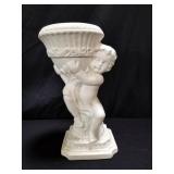 Ceramic cherub planter