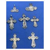 Vintage sterling religious lot