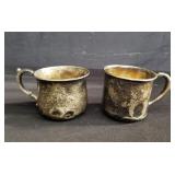 Vintage sterling silver cups